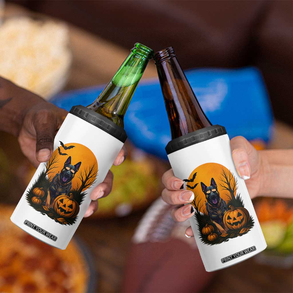 Cool German Shepherd Police Dog Celebrate Halloween 4 in 1 Can Cooler Tumbler TS12 Print Your Wear
