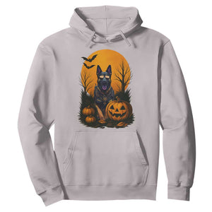 Cool German Shepherd Police Dog Celebrate Halloween Hoodie TS12 Ice Gray Print Your Wear