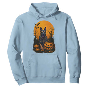 Cool German Shepherd Police Dog Celebrate Halloween Hoodie TS12 Light Blue Print Your Wear