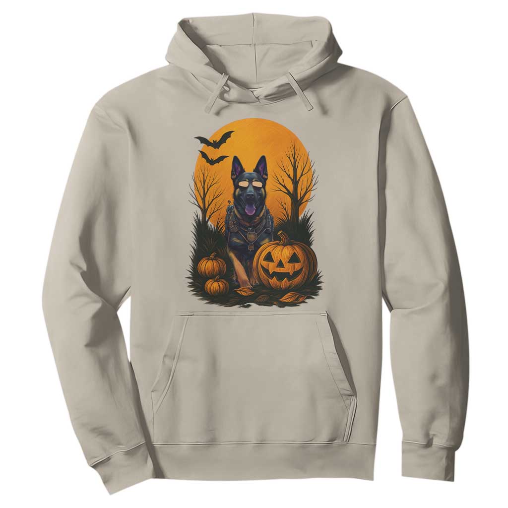 Cool German Shepherd Police Dog Celebrate Halloween Hoodie TS12 Sand Print Your Wear