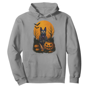 Cool German Shepherd Police Dog Celebrate Halloween Hoodie TS12 Sport Gray Print Your Wear