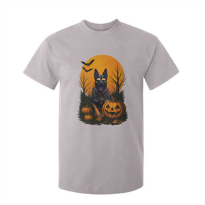 Cool German Shepherd Police Dog Celebrate Halloween T Shirt For Kid TS12 Ice Gray Print Your Wear