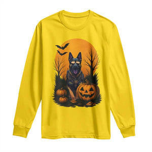 Cool German Shepherd Police Dog Celebrate Halloween Long Sleeve Shirt TS12 Daisy Print Your Wear
