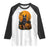 Cool German Shepherd Police Dog Celebrate Halloween Raglan Shirt TS12 White Black Print Your Wear