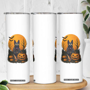 Cool German Shepherd Police Dog Celebrate Halloween Skinny Tumbler TS12 Print Your Wear