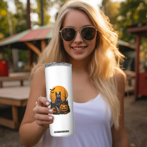 Cool German Shepherd Police Dog Celebrate Halloween Skinny Tumbler TS12 Print Your Wear