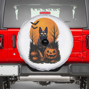 Cool German Shepherd Police Dog Celebrate Halloween Spare Tire Cover TS12 White Print Your Wear