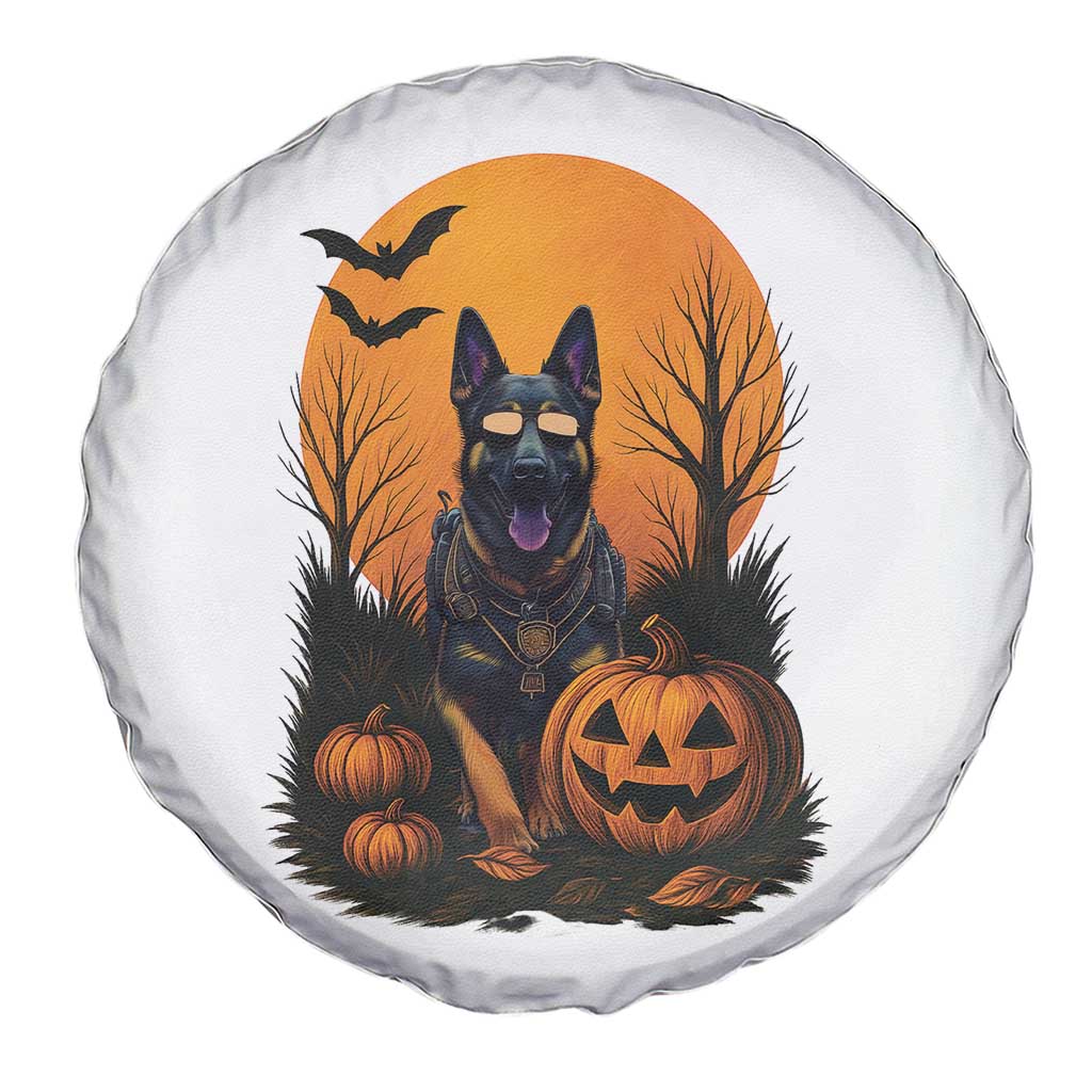 Cool German Shepherd Police Dog Celebrate Halloween Spare Tire Cover TS12 Print Your Wear