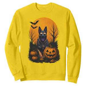 Cool German Shepherd Police Dog Celebrate Halloween Sweatshirt TS12 Daisy Print Your Wear