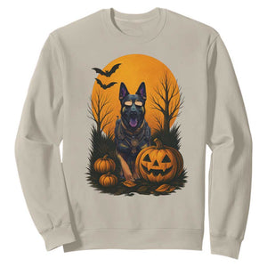 Cool German Shepherd Police Dog Celebrate Halloween Sweatshirt TS12 Sand Print Your Wear