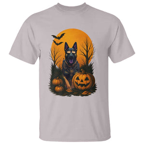 Cool German Shepherd Police Dog Celebrate Halloween T Shirt TS12 Ice Gray Print Your Wear