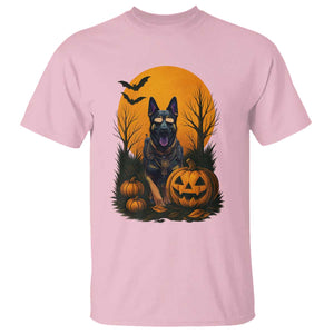 Cool German Shepherd Police Dog Celebrate Halloween T Shirt TS12 Light Pink Print Your Wear