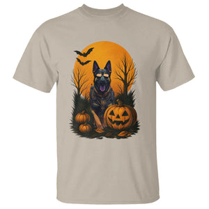 Cool German Shepherd Police Dog Celebrate Halloween T Shirt TS12 Sand Print Your Wear