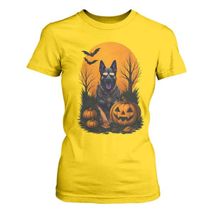 Cool German Shepherd Police Dog Celebrate Halloween T Shirt For Women TS12 Daisy Print Your Wear
