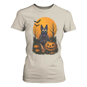 Cool German Shepherd Police Dog Celebrate Halloween T Shirt For Women TS12 Sand Print Your Wear