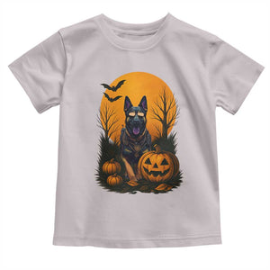Cool German Shepherd Police Dog Celebrate Halloween Toddler T Shirt TS12 Ice Gray Print Your Wear