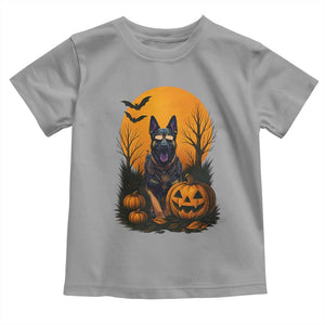 Cool German Shepherd Police Dog Celebrate Halloween Toddler T Shirt TS12 Sport Gray Print Your Wear