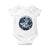 Funny Space Cat Wants Astronaut Baby Onesie Sharks Sci fi Fan Universe TS12 White Print Your Wear