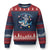 Funny Space Cat Wants Astronaut Ugly Christmas Sweater Sharks Sci fi Fan Universe TS12 Navy Red Print Your Wear