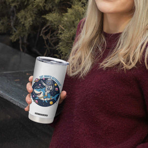 Funny Space Cat Wants Astronaut Tumbler Cup Sharks Sci fi Fan Universe TS12 Print Your Wear