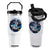 Funny Space Cat Wants Astronaut Flip Straw Tumbler Sharks Sci fi Fan Universe TS12 One Size: 30 oz White Print Your Wear