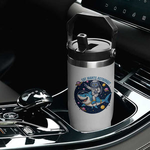 Funny Space Cat Wants Astronaut Flip Straw Tumbler Sharks Sci fi Fan Universe TS12 Print Your Wear
