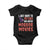 Funny Just Want To Pet Cats And Watch Horror Movies Baby Onesie TS12 Black Print Your Wear