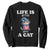 Halloween Kitty Sweatshirt Cute Life Is Better With A Cat TS12 Black Print Your Wear
