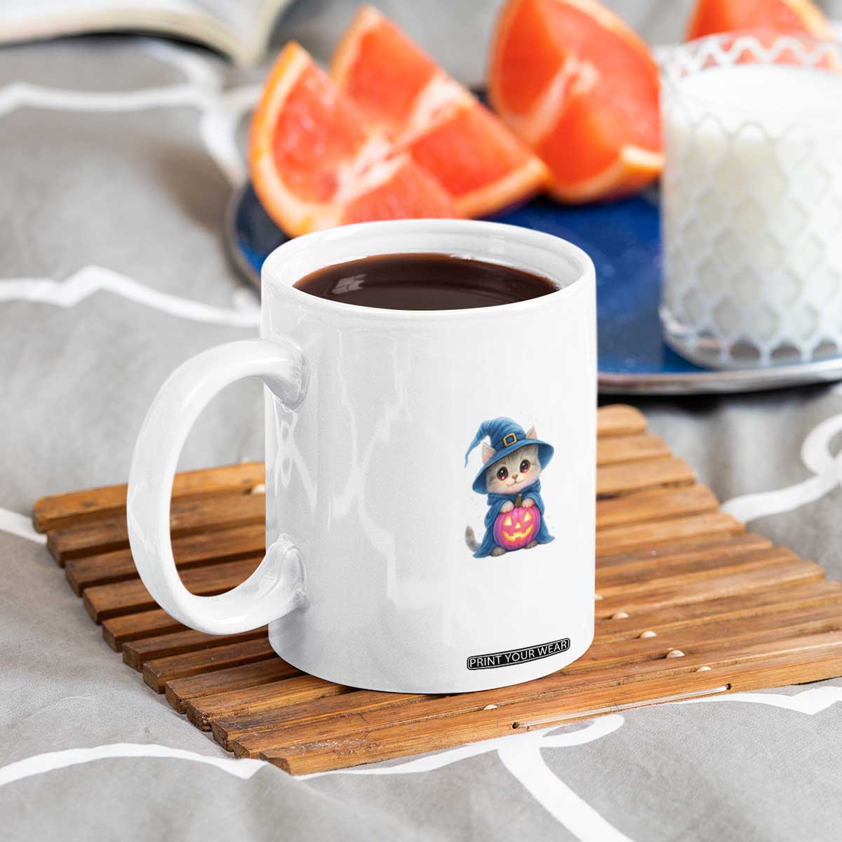 Halloween Kitty Coffee Mug Cute Life Is Better With A Cat TS12 Print Your Wear