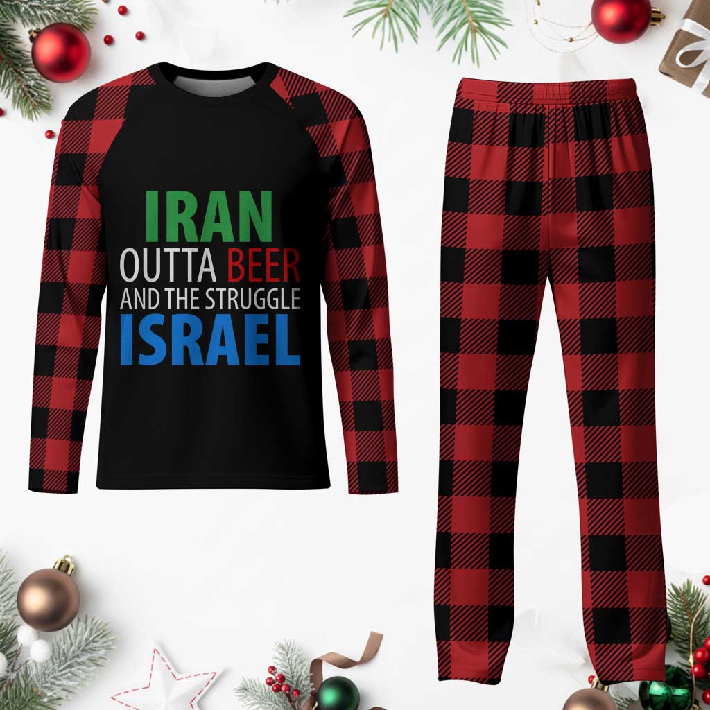 Iran And Israel Political Satire Plaid Pajama Set The Great Beer Struggle TS12 Buffalo Plaid Print Your Wear