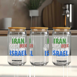 Iran And Israel Political Satire Glass Can The Great Beer Struggle