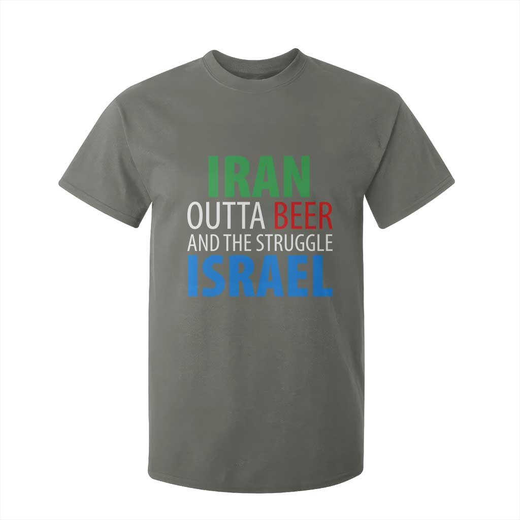 Iran And Israel Political Satire T Shirt For Kid The Great Beer Struggle