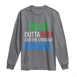 Iran And Israel Political Satire Long Sleeve Shirt The Great Beer Struggle