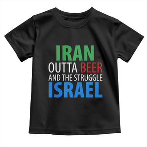 Iran And Israel Political Satire Toddler T Shirt The Great Beer Struggle