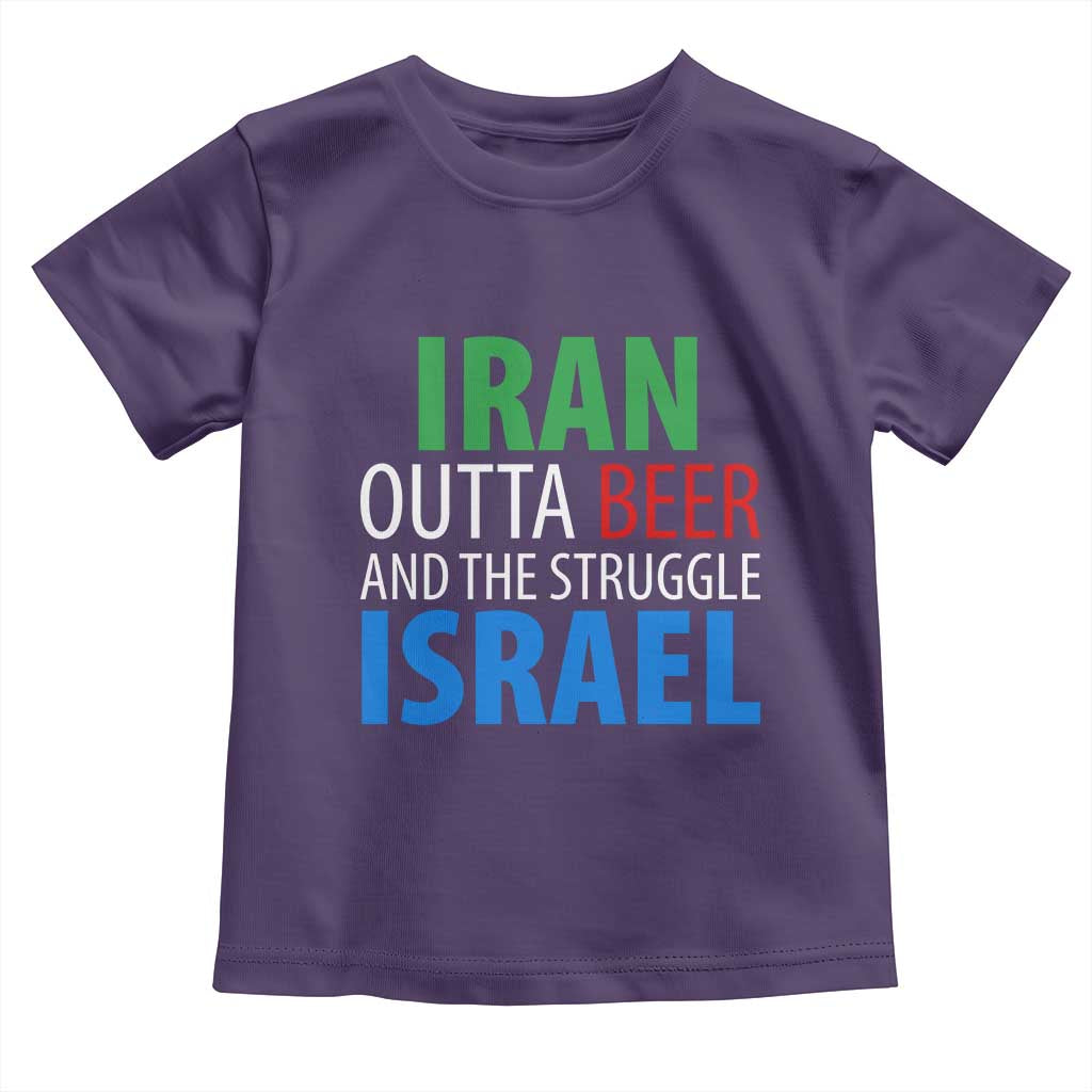 Iran And Israel Political Satire Toddler T Shirt The Great Beer Struggle