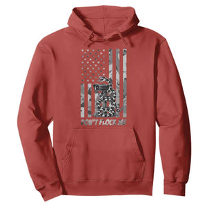 Rattlesnake Surveillance Camera US Flag Camo Graphic Hoodie Dont Flock Me