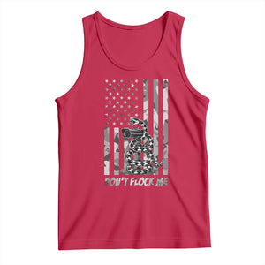 Rattlesnake Surveillance Camera US Flag Camo Graphic Tank Top Dont Flock Me