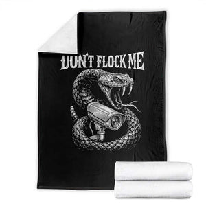 Anti Surveillance Camera Rattlesnake Throw Blanket Dont Flock Me