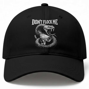 Anti Surveillance Camera Rattlesnake Baseball Cap Dont Flock Me