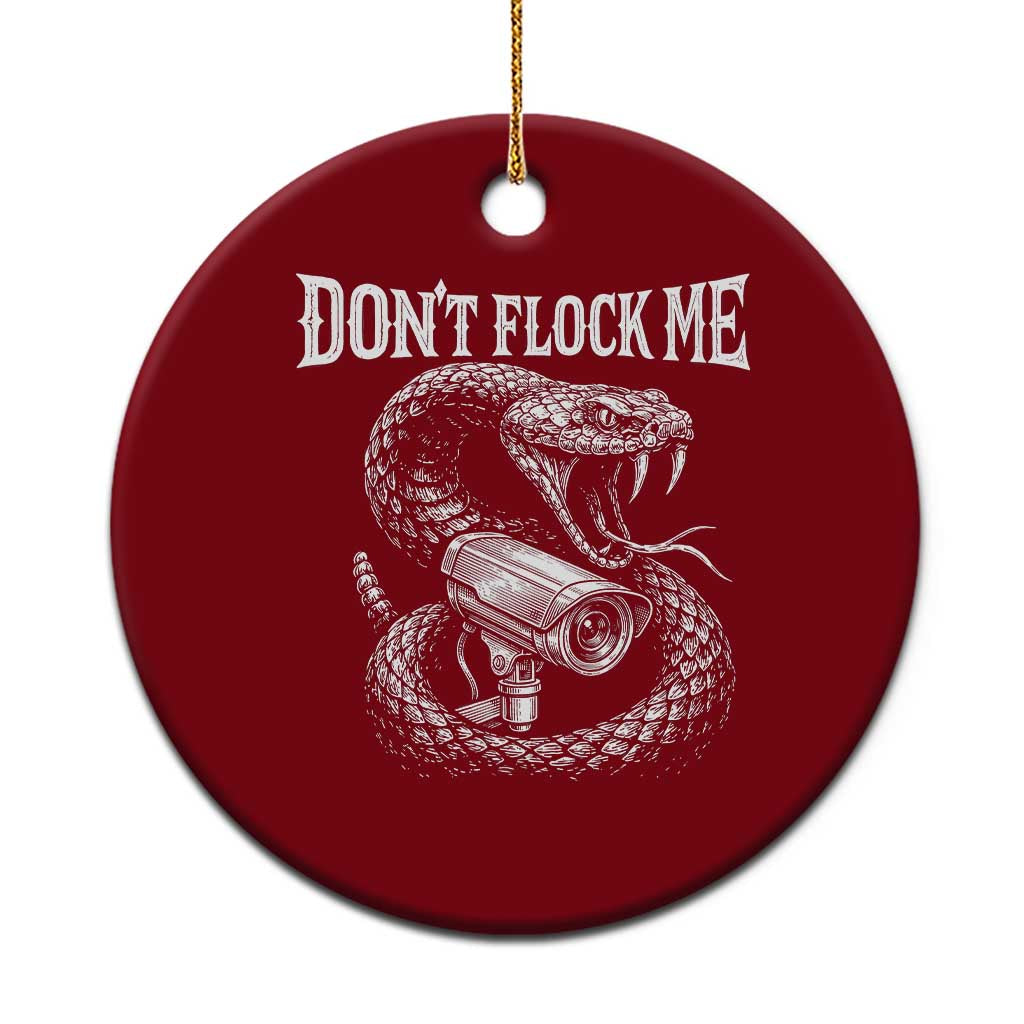 Anti Surveillance Camera Rattlesnake Ceramic Ornament Dont Flock Me TS12 1pc Red Print Your Wear