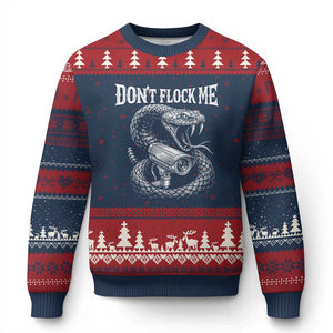 Anti Surveillance Camera Rattlesnake Ugly Christmas Sweater Dont Flock Me