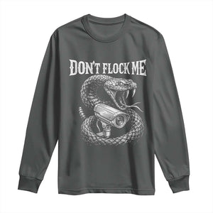 Anti Surveillance Camera Rattlesnake Long Sleeve Shirt Dont Flock Me