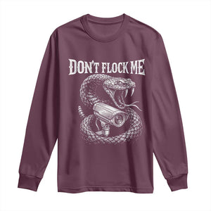 Anti Surveillance Camera Rattlesnake Long Sleeve Shirt Dont Flock Me