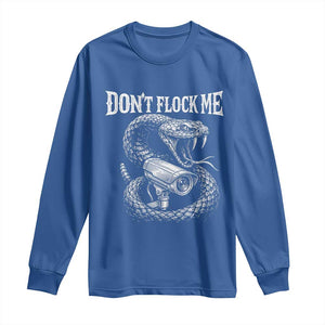 Anti Surveillance Camera Rattlesnake Long Sleeve Shirt Dont Flock Me