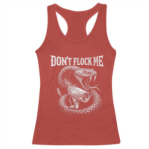Anti Surveillance Camera Rattlesnake Racerback Tank Top Dont Flock Me