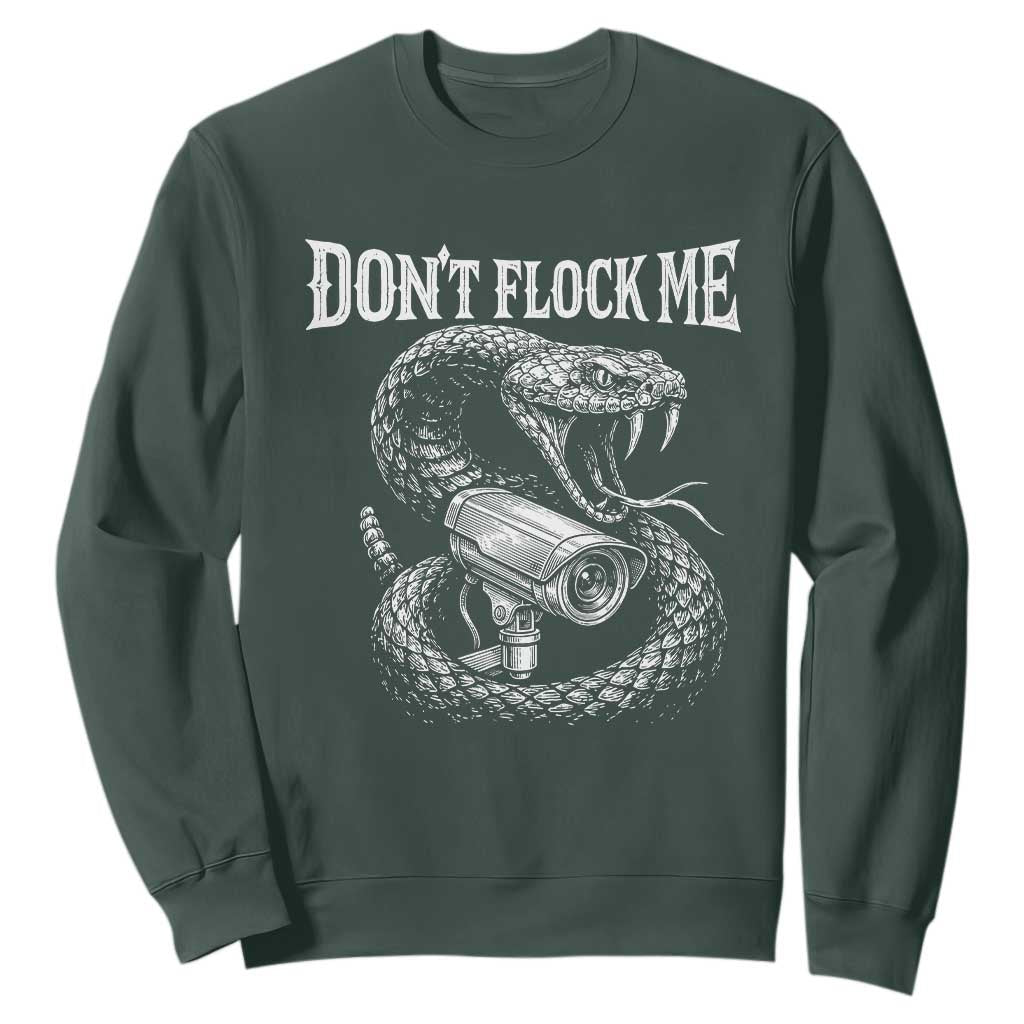 Anti Surveillance Camera Rattlesnake Sweatshirt Dont Flock Me