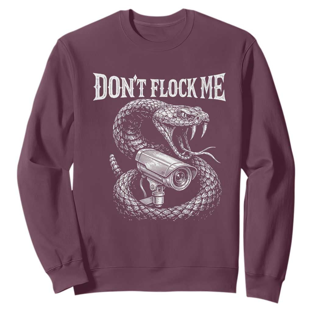 Anti Surveillance Camera Rattlesnake Sweatshirt Dont Flock Me