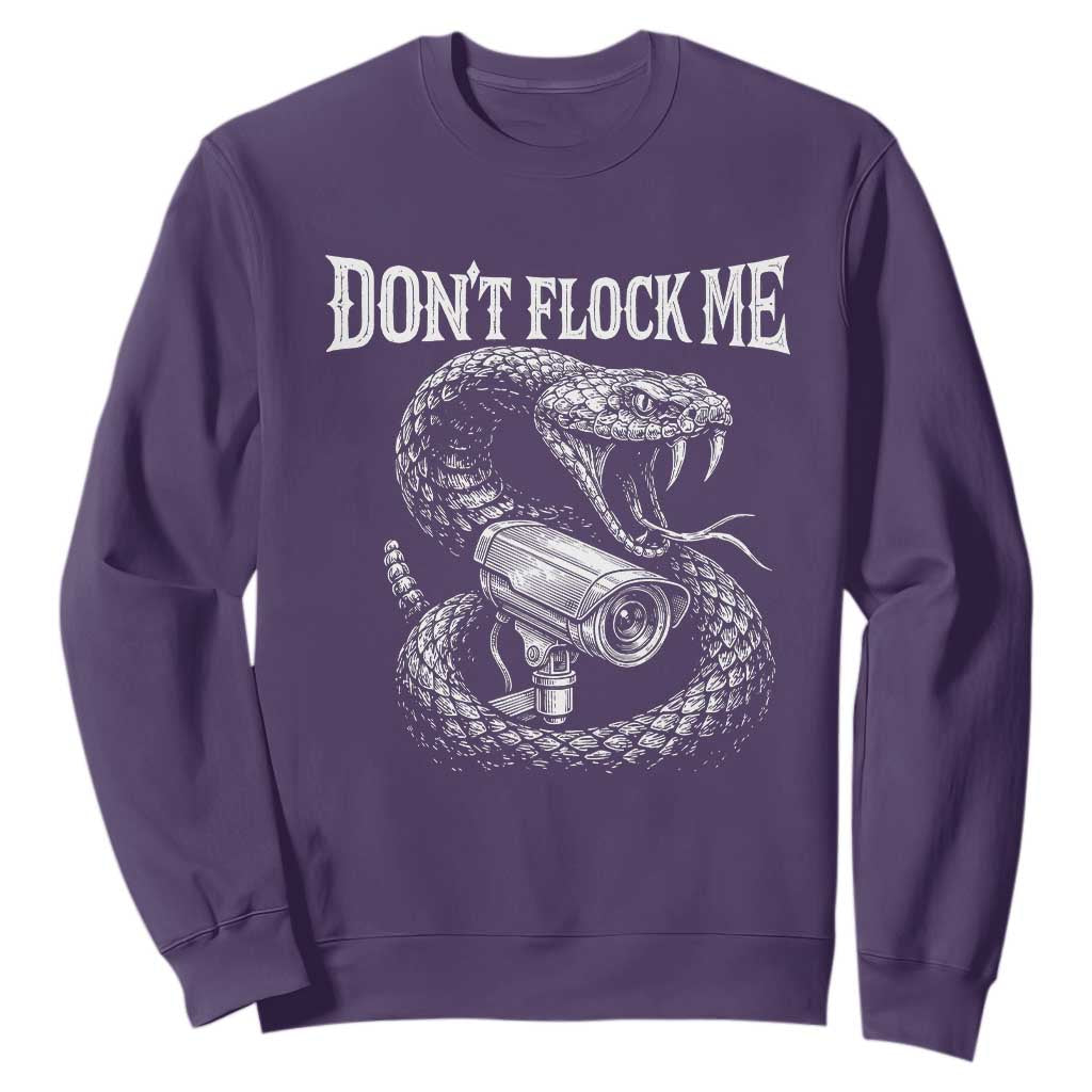Anti Surveillance Camera Rattlesnake Sweatshirt Dont Flock Me