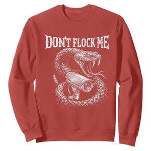 Anti Surveillance Camera Rattlesnake Sweatshirt Dont Flock Me