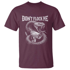 Anti Surveillance Camera Rattlesnake T Shirt Dont Flock Me